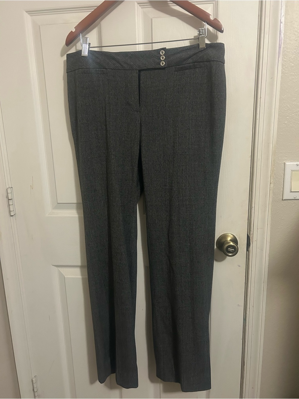 White House Black Market Dark Gray Tailored Dress Pants